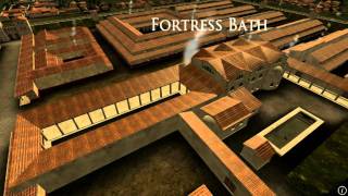 Animation of ancient Roman Fort in Caerleon Wales [upl. by Gris]