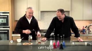 How to make a frappé coffee using an aerolatte milk frother [upl. by Isnam]