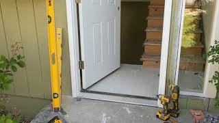 Jeld Wen Front Door Installation  Really crappy products and craftsmanship PART 1 [upl. by Hannah]