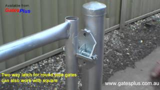 Gate Latch 2 way for round pipe and square [upl. by Nesiaj992]