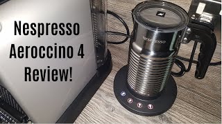 Nespresso Aeroccino 4 Milk Frother Review  Worth upgrading from the Aeroccino 3 [upl. by Ecinev]