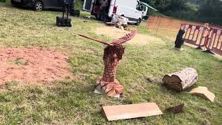 A fabulous range of wooden sculpture at Caerleon festival 2024 [upl. by Griff]