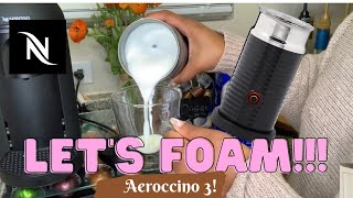 How To Foam Milk With Aeroccino 3 Make Coffee With Foam Tips amp Tricks  Easy Foamed Latte Recipe [upl. by Attenyw]