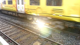 Merseyrail 507 009 making arcs at Birkdale station [upl. by Gallager686]