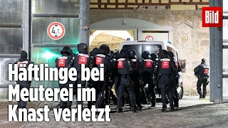 Gefängnismeuterei Polizei stürmt Knast in Thüringen  JVA Untermaßfeld [upl. by Antoinette]